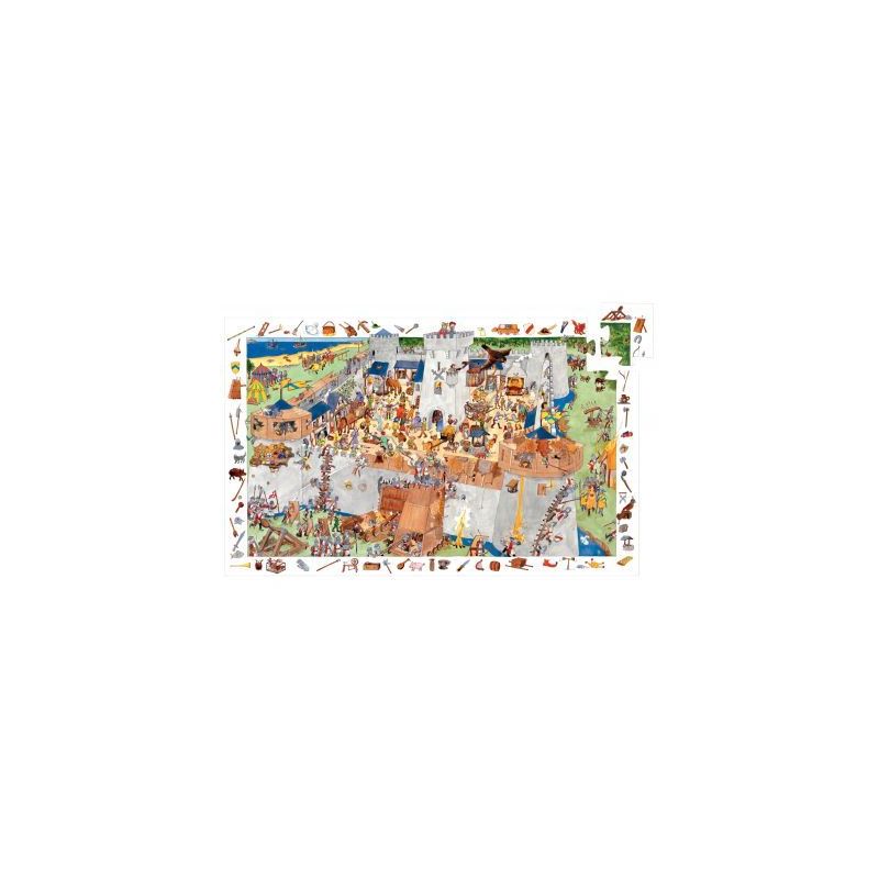 Achetez Puzzle observation de 100 pièces sur le thème du château fort DJ07503 DJECO pas cher sur ..