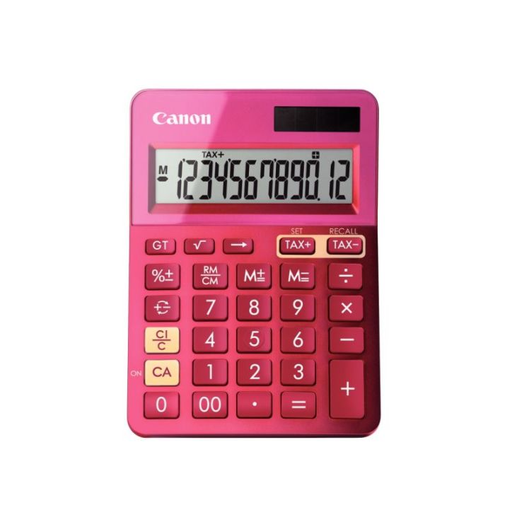CANON Calculatrice de bureau 12 chiffres LS-123K Rose 9490B003AA