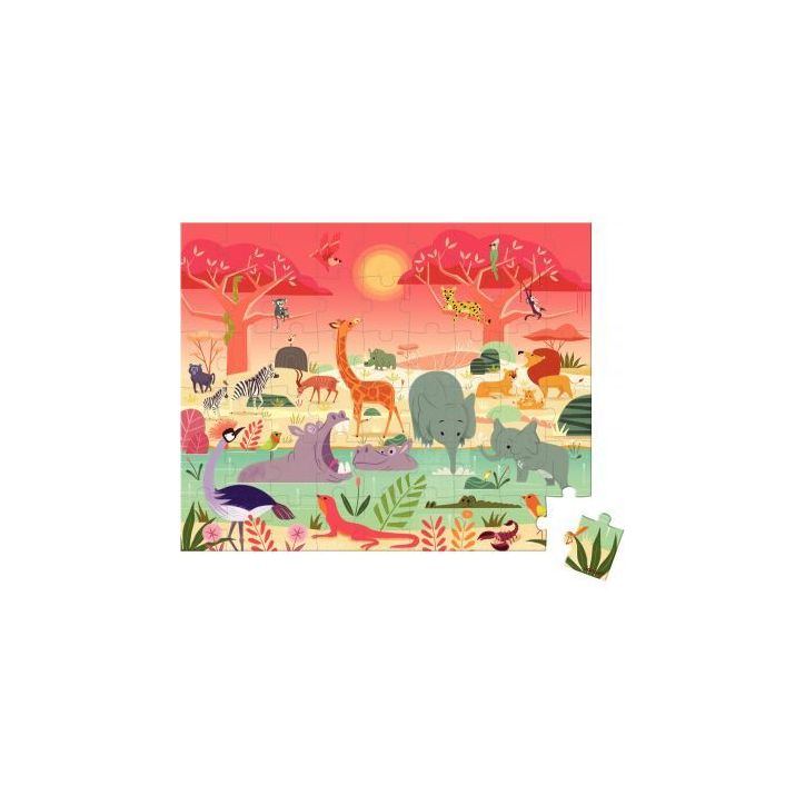 Puzzle 54 pièces, la réserve animalière J02650 JANOD