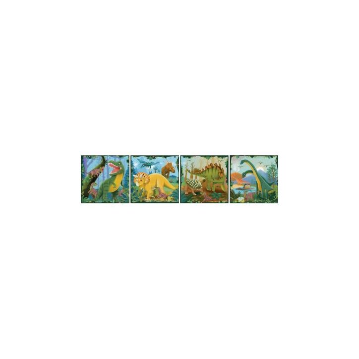 Boite de 4 puzzles UP progressifs, les dinosaures 12004003 RAVENSBURGER