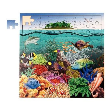 Achetez Puzzle de 81 pièces en bois, la barrière de corail 2203500 pas cher sur Ma Rentrée Scolai..