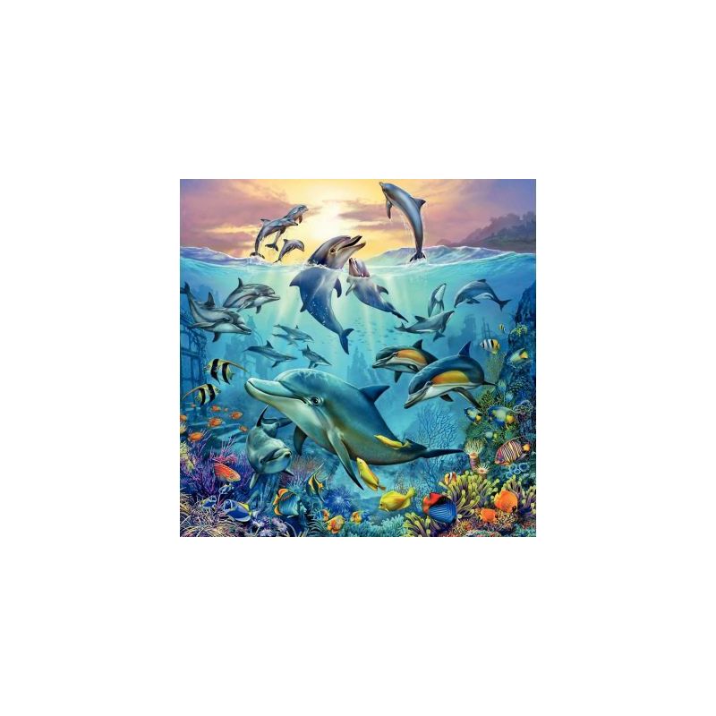 Achetez Lot de 3 puzzles 49 pièces en carton, le monde animal de l'océan 00005149 RAVENSBURGER pas..