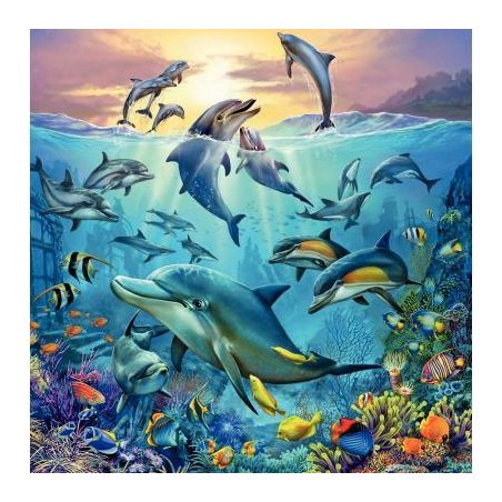 Achetez Lot de 3 puzzles 49 pièces en carton, le monde animal de l'océan 00005149 RAVENSBURGER pas..
