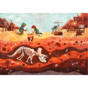 Achetez Puzzle en bois d'environ 50 pièces, la fouille des dinosaures K1224-50 PUZZLE MIC pas cher ..