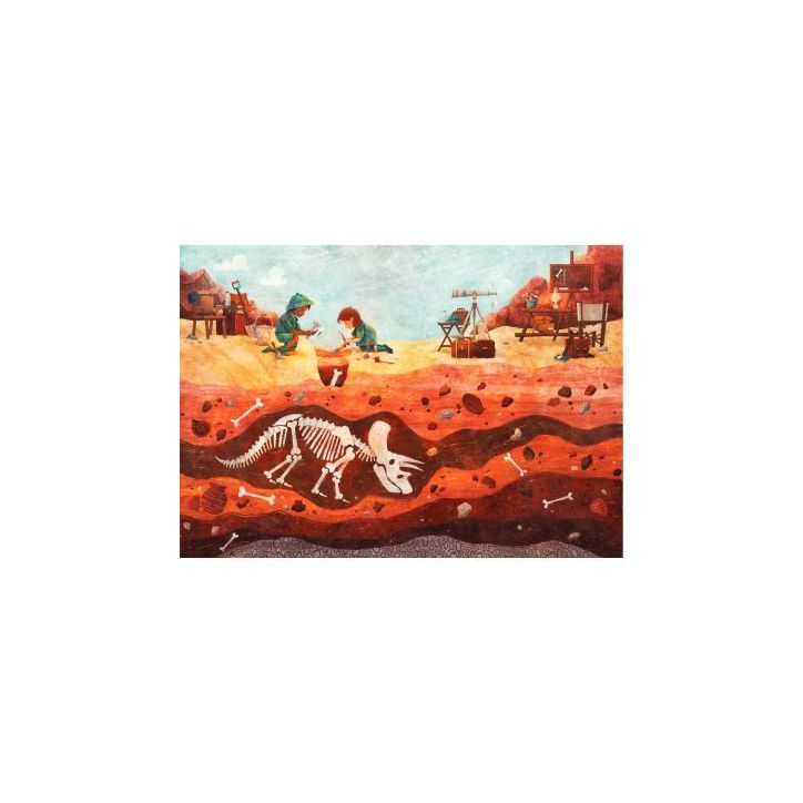 Puzzle en bois d'environ 50 pièces, la fouille des dinosaures K1224-50 PUZZLE MIC
