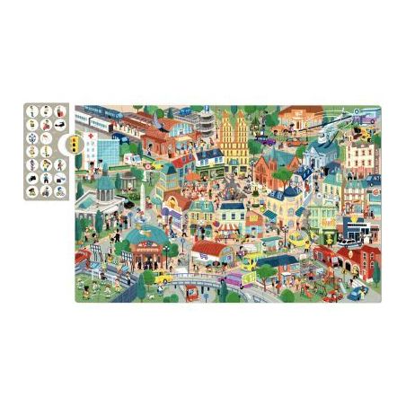 Achetez Puzzle d'observation 104 pièces, la ville 18820 APLI pas cher sur Ma Rentrée Scolaire