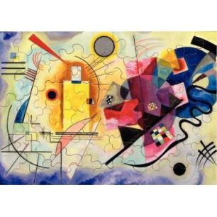 Achetez Puzzle en bois d'environ 50 pièces, JAUNE, ROUGE, BLEU de KANDINSKY K066-50 PUZZLE MIC pas ..
