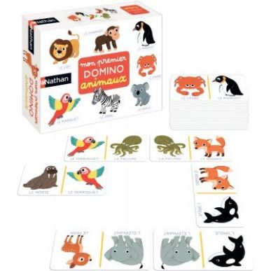 Achetez Mon premier domino animaux 31153 NATHAN pas cher sur Ma Rentrée Scolaire