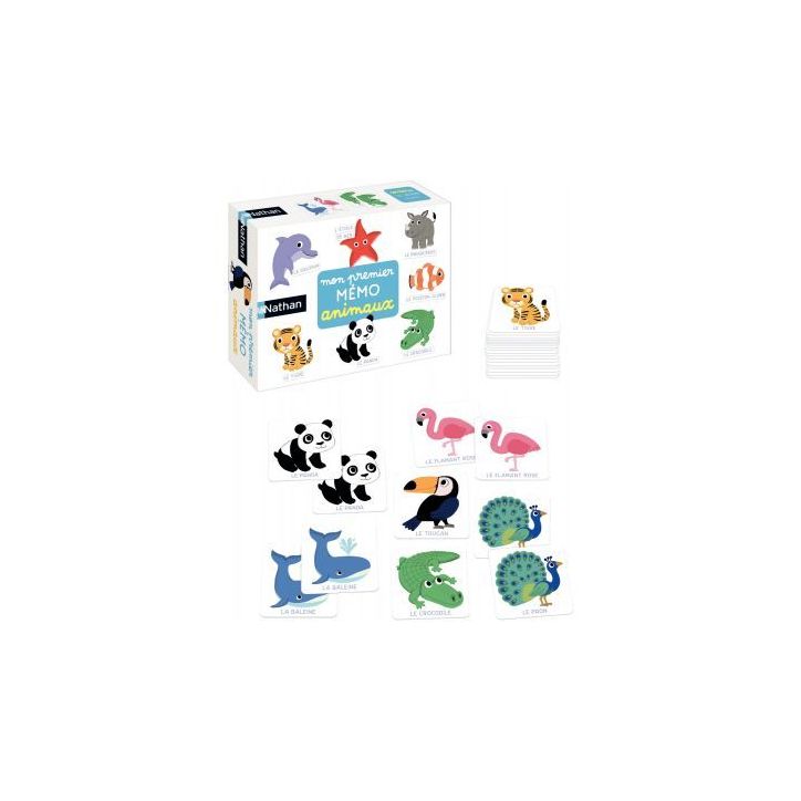 Mon premier mémo animaux 31154 NATHAN