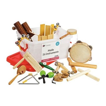 Achetez Malle rouge en PVC garnie de 16 instruments de musique 9242 FUZEAU pas cher sur Ma Rentrée ..