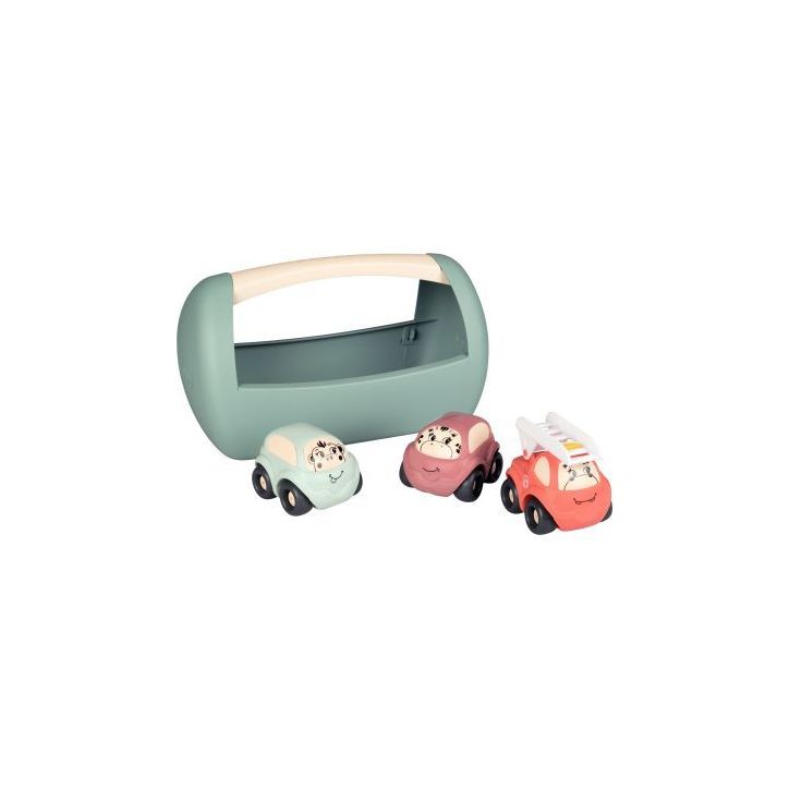 Boite de transport + 3 véhicules Little Smoby 140204 SMOBY