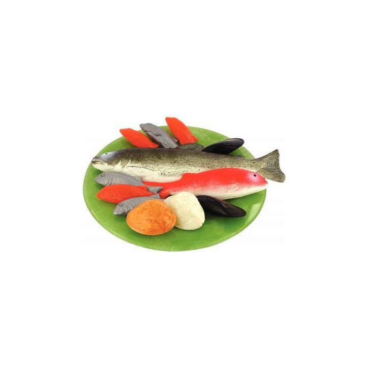 Sachet de 12 poissons en plastique 41070