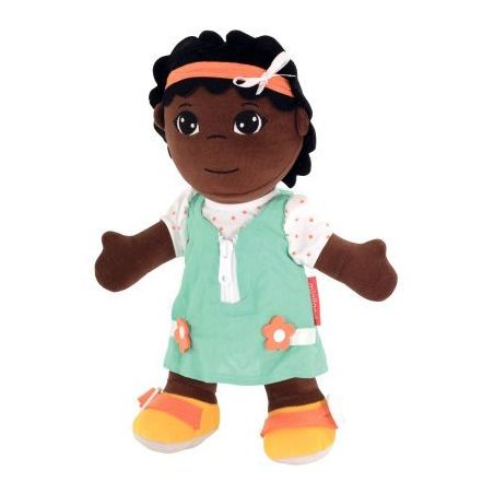 Achetez Poupée ethnique en tissu, fille africaine 96318 MINILAND pas cher sur Ma Rentrée Scolaire