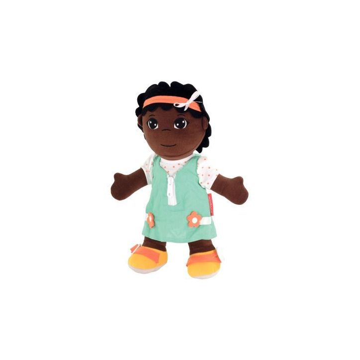 Poupée ethnique en tissu, fille africaine 96318 MINILAND