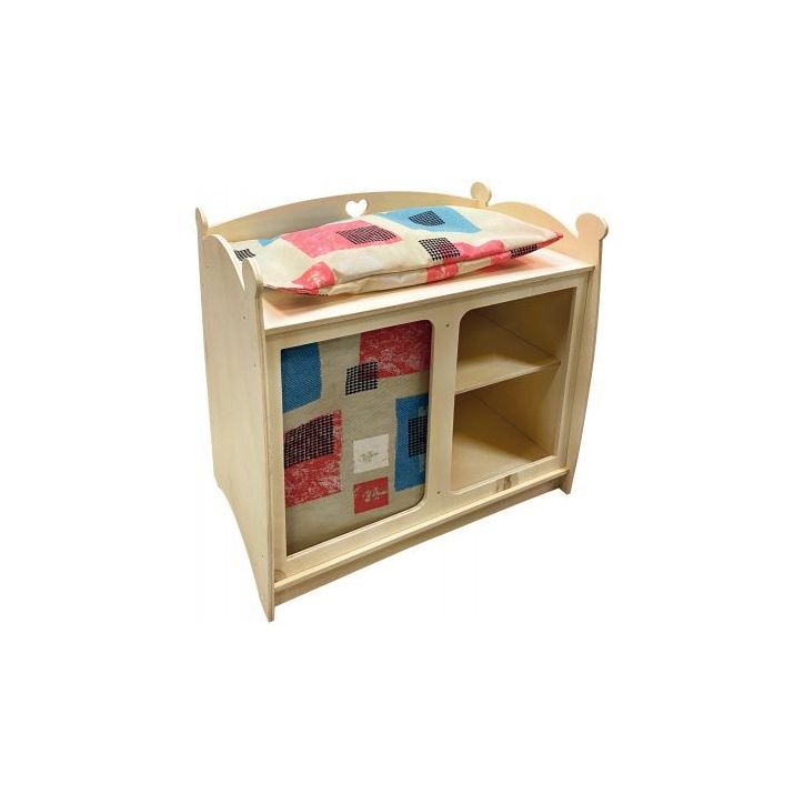 Table à langer en bois pour poupées 363003