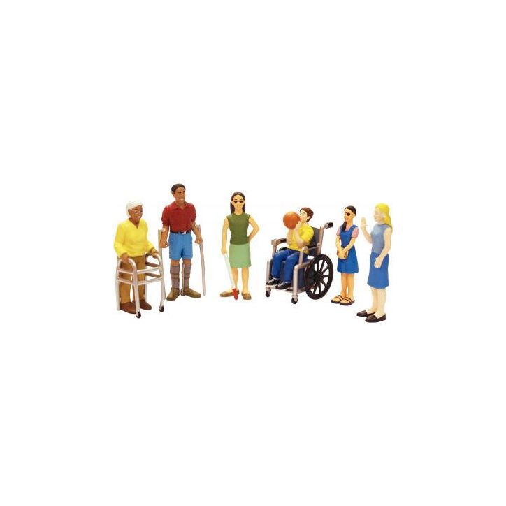 Lot de 6 figurines handicapées 27389 MINILAND