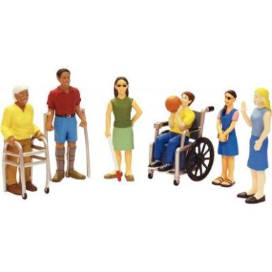 Achetez Lot de 6 figurines handicapées 27389 MINILAND pas cher sur Ma Rentrée Scolaire