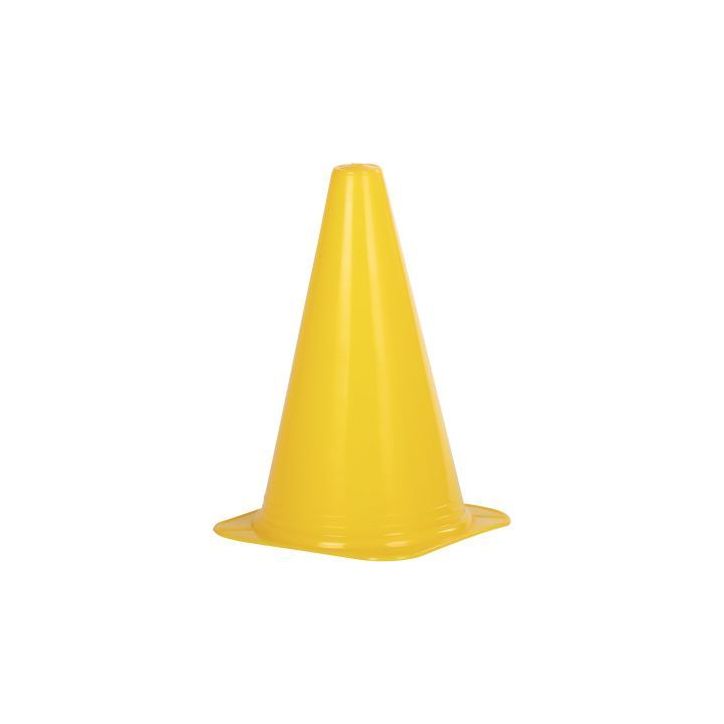 Lot de 8 balises coniques hauteur 23 cm base carrée 14 cm 063086ALK