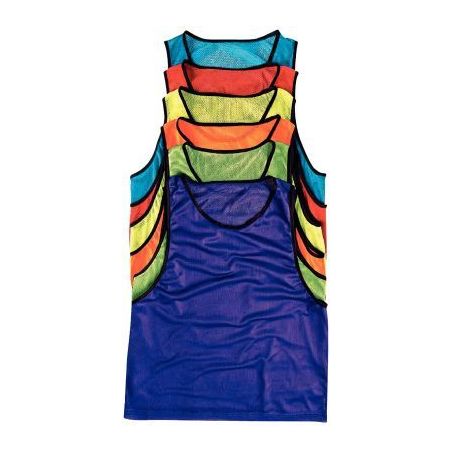 Achetez Lot de 6 Chasubles ajourées - Taille S -  Rouge 1503MJ ROUGE pas cher sur Ma Rentrée Scola..