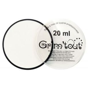Achetez Galet de 20 ml de maquillage aquarellable GRIM'TOUT blanc GT41192 pas cher sur Ma Rentrée S..