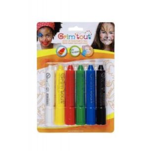 Achetez Lot de 6 sticks de 4,7 grammes de maquillage à  l'eau coloris vifs GT41232 pas cher sur Ma..