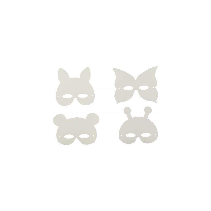 Achetez Lot de 24 masques en carton forme animaux assortis MAJ8178 pas cher sur Ma Rentrée Scolaire Achetez Lot de 24 masques en carton forme animaux assortis MAJ8178 pas cher sur Ma Rentrée Scolaire