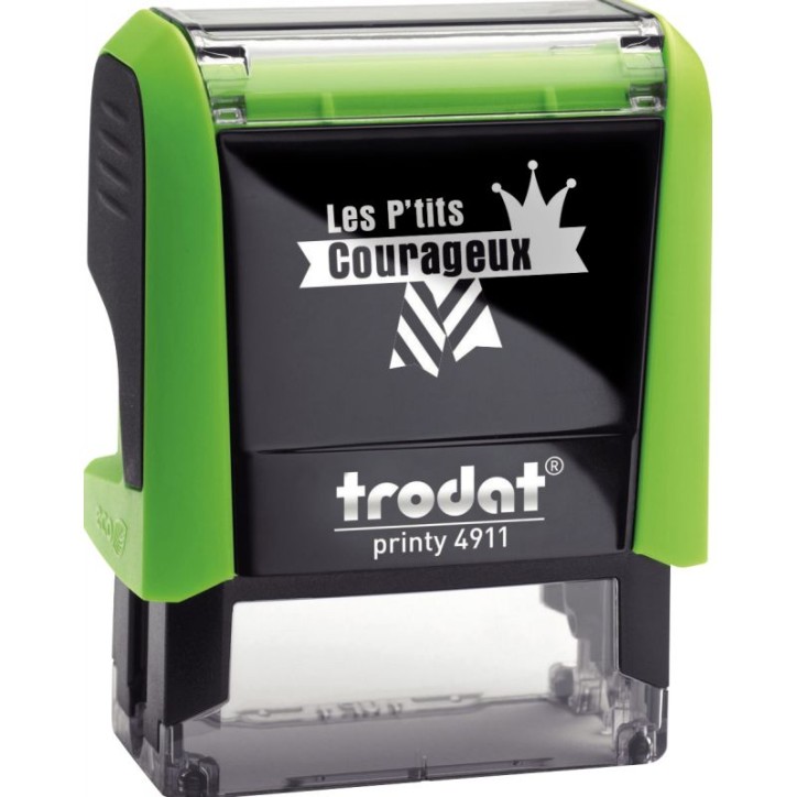 Tampon Les P'tits Courageux, formule "Courage encore un effort" B14991.52 PRINTY TRODAT