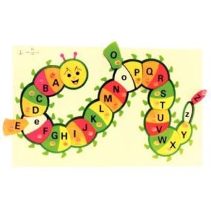 Achetez Puzzle chenille alphabet en bois E72515640 pas cher sur Ma Rentrée Scolaire