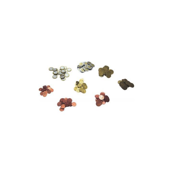 Sachet de 160 pièces euros factices en plastique 080610.160