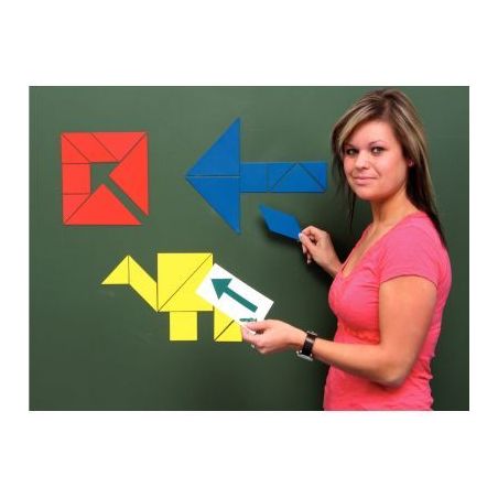 Achetez Boite de 3 Tangrams magnétique 20cm 86250 pas cher sur Ma Rentrée Scolaire