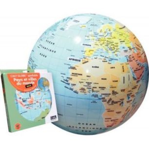 Achetez Globe gonflable pays/ville diamètre 42cm B92003 pas cher sur Ma Rentrée Scolaire