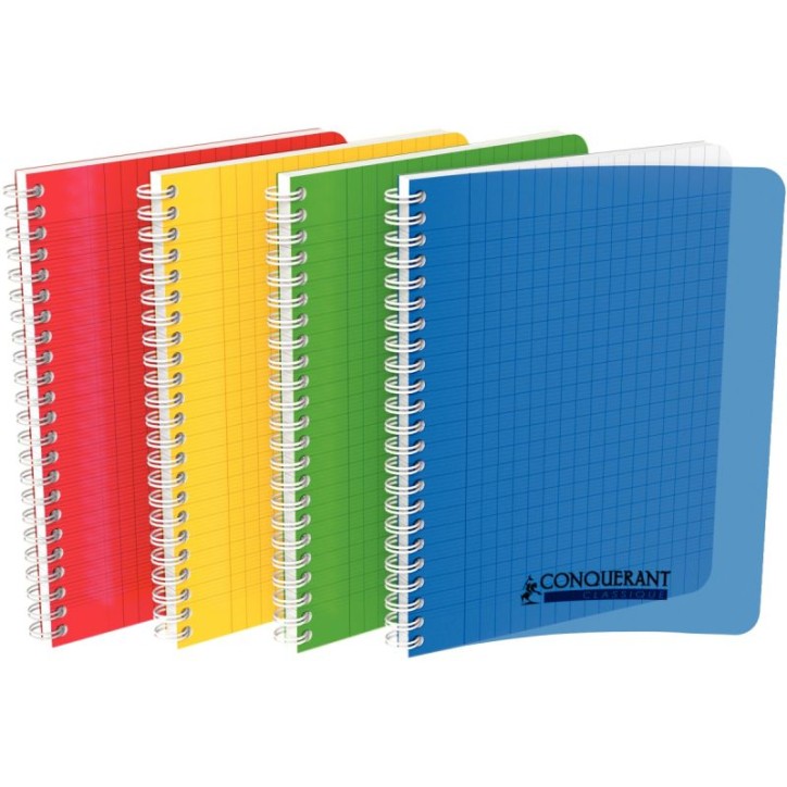 OXFORD C9 Cahier 17x22, 96 pages, 90g, Seyès, couverture polypro incolore reliure intégrale
