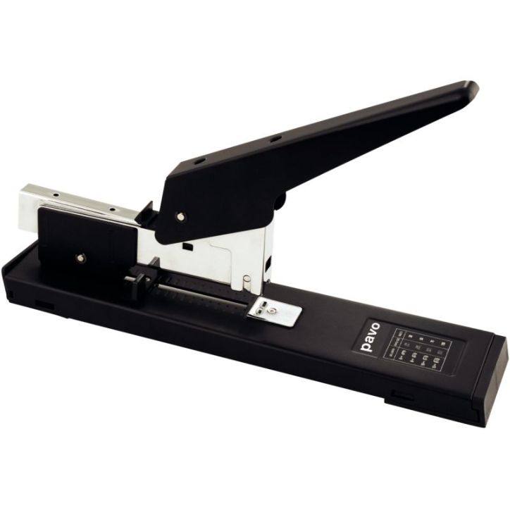 Agrafeuse grande puissance. Agrafes n°23. Capacité 100 feuilles. Coloris Noir.