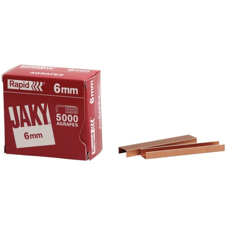 Rapid boîte de 5000 agrafes Jacky 6 11720001