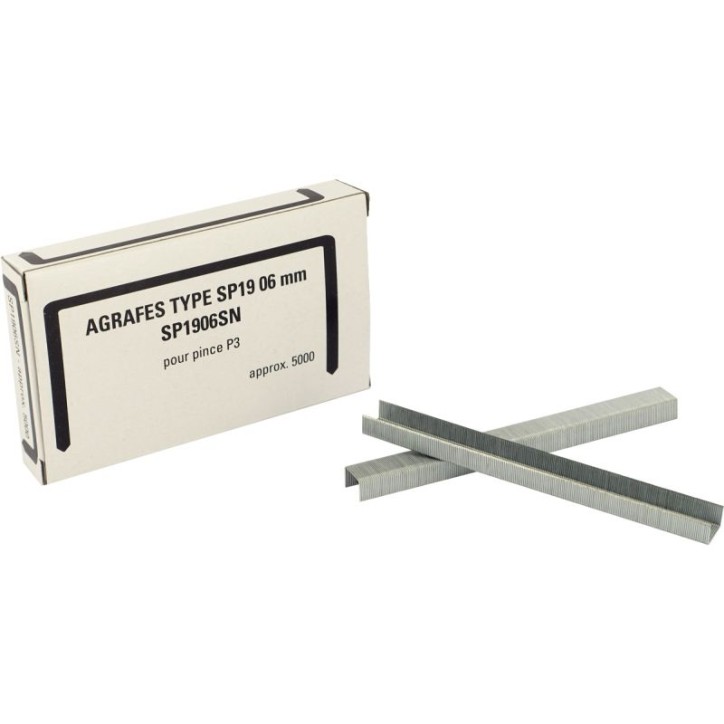 Agrafes n°SP 19 1/4 en Boîte de 5000