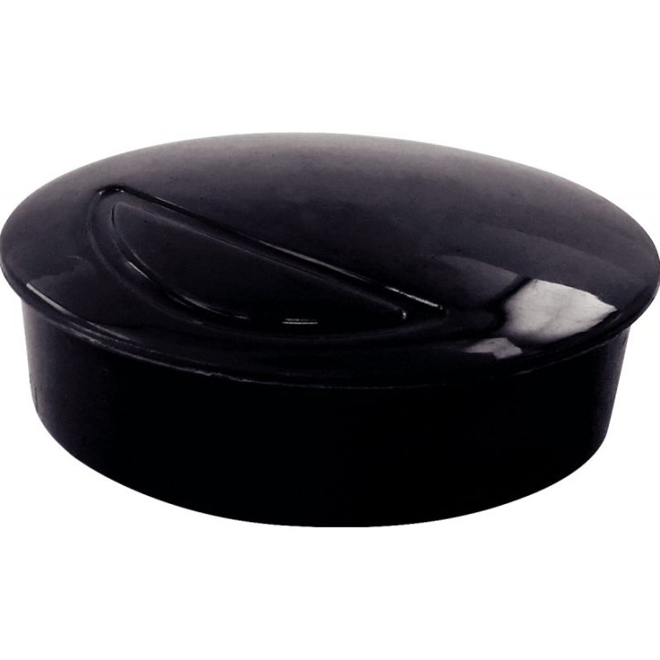 Blister 4 aimants 30 mm ronds noir