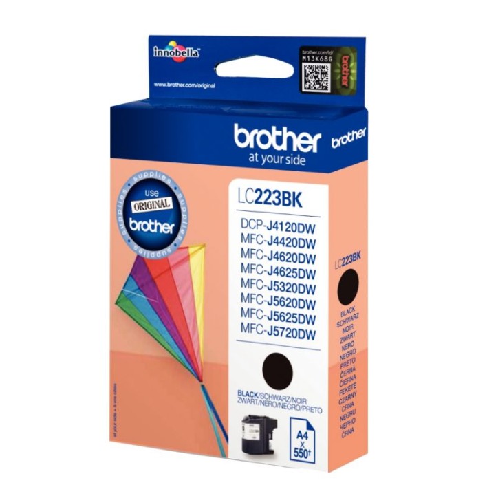 BROTHER Cartouche Jet d'encre Noire LC223BK