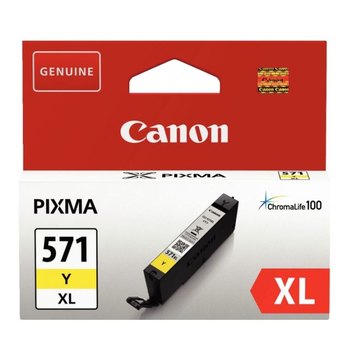 CANON Cartouche Jet d'encre CLI-571XL Jaune 0334C001AA