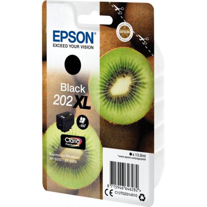 EPSON Cartouche jet d'encre 202XL noir C13T02G14010