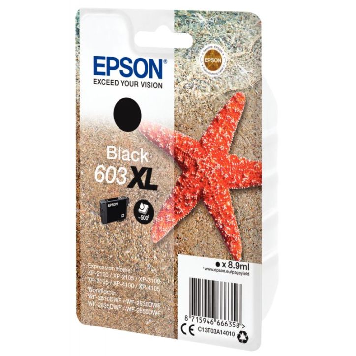 Cartouche jet d'encre à la marque Epson T03A14, noir haute capacité Etoile de mer C13T03A14010 EPSON