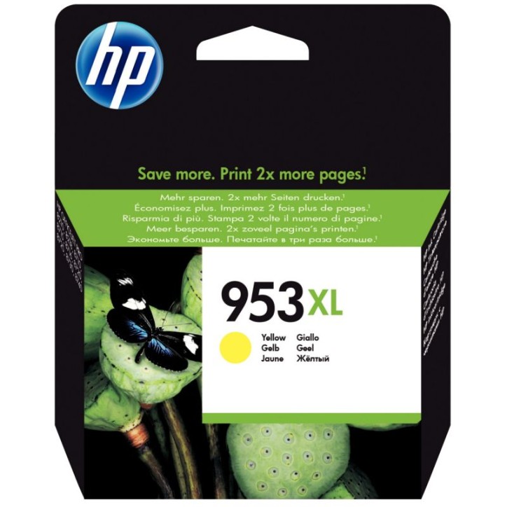 Cartouche jet d'encre à la marque HP F6U18AE jaune haute capacité 953XL HPSPIF6U18AE HP