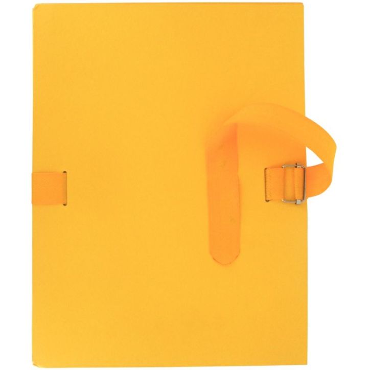 Chemise extensible à  sangle qualité toilée format 24x32 cm jaune 1302-JN