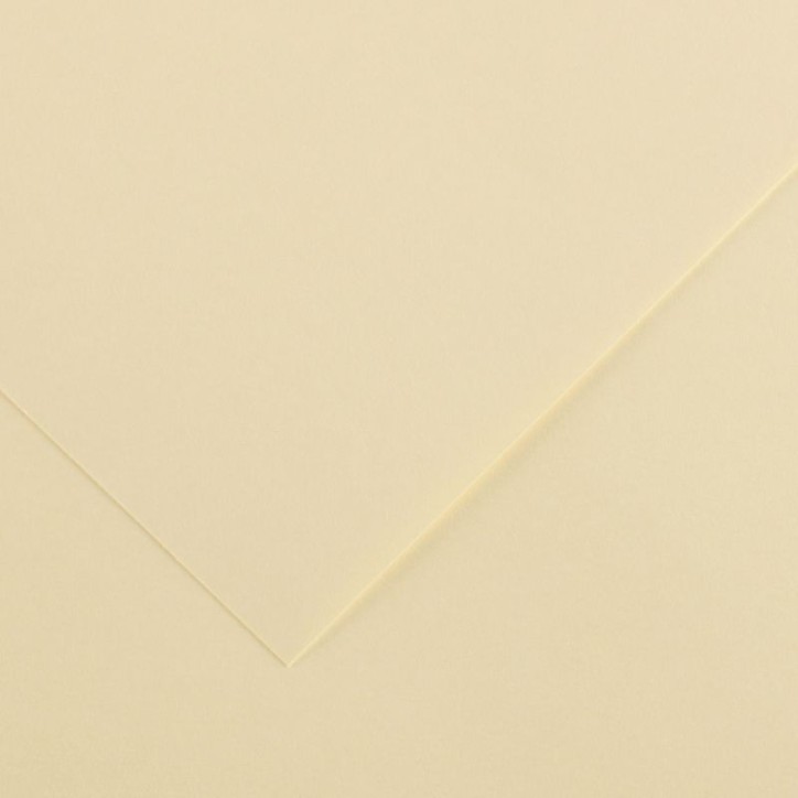 Paquet de 10 feuilles Colorline 50x65 cm 150 g crème C200041378 CANSON