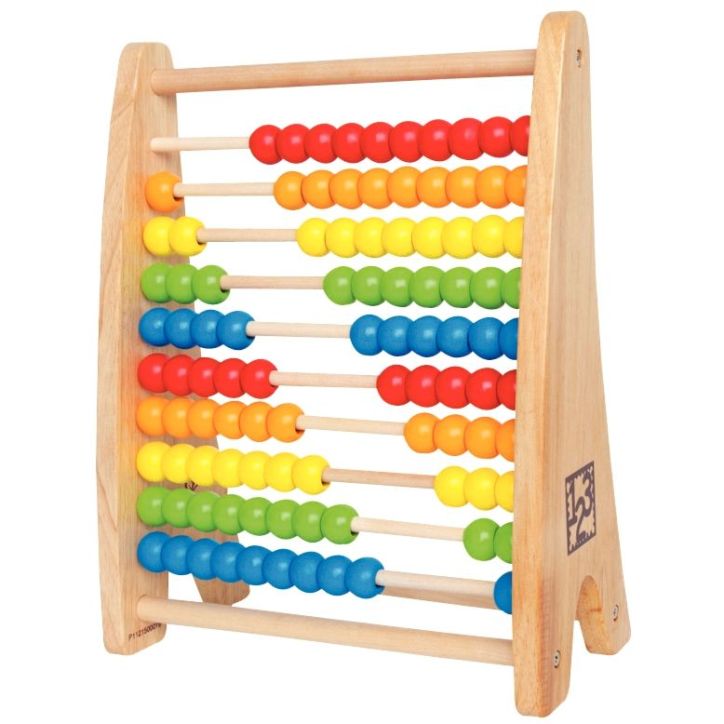 Boulier en bois perles arc-en-ciel E0412 HAPE