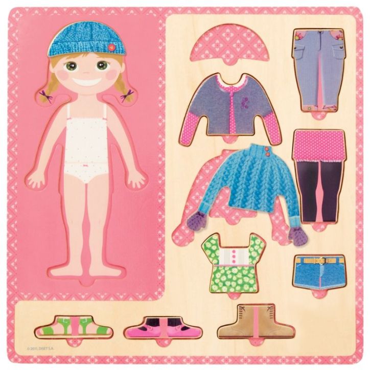 Puzzle la petite fille s'habille 53108 GOULA