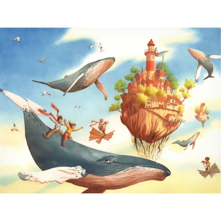 Puzzle en bois d'environ 50 pièces, lodyssée fantastique K863-50 PUZZLE MIC