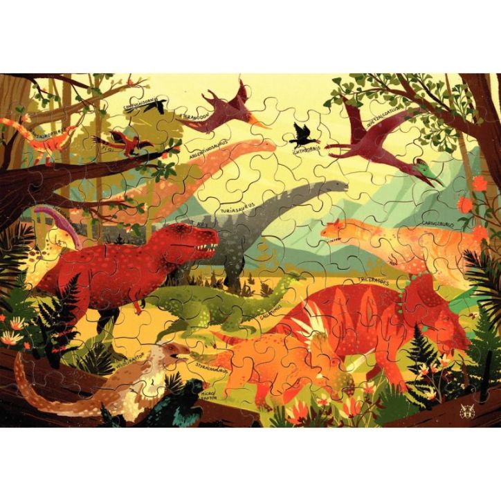Puzzle en bois d'environ 100 pièces, Jurassique K867-100 PUZZLE MIC