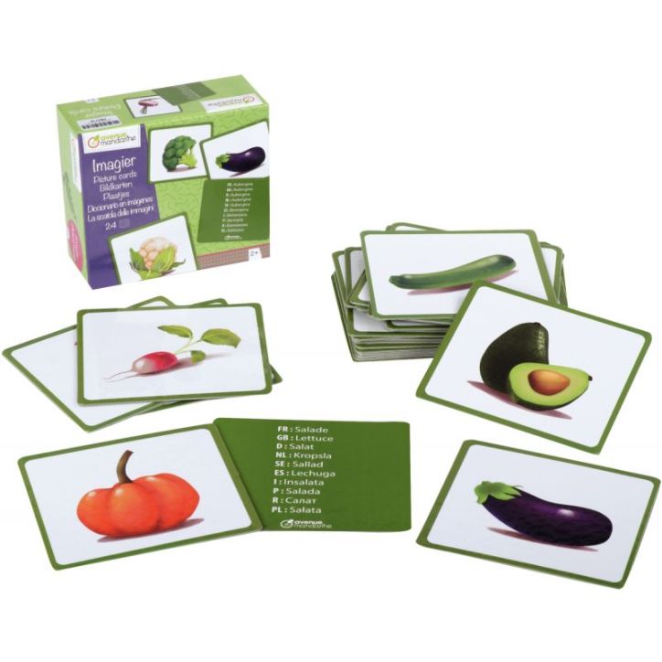 Imagier multilingue des légumes JE510C AVENUE MAN
