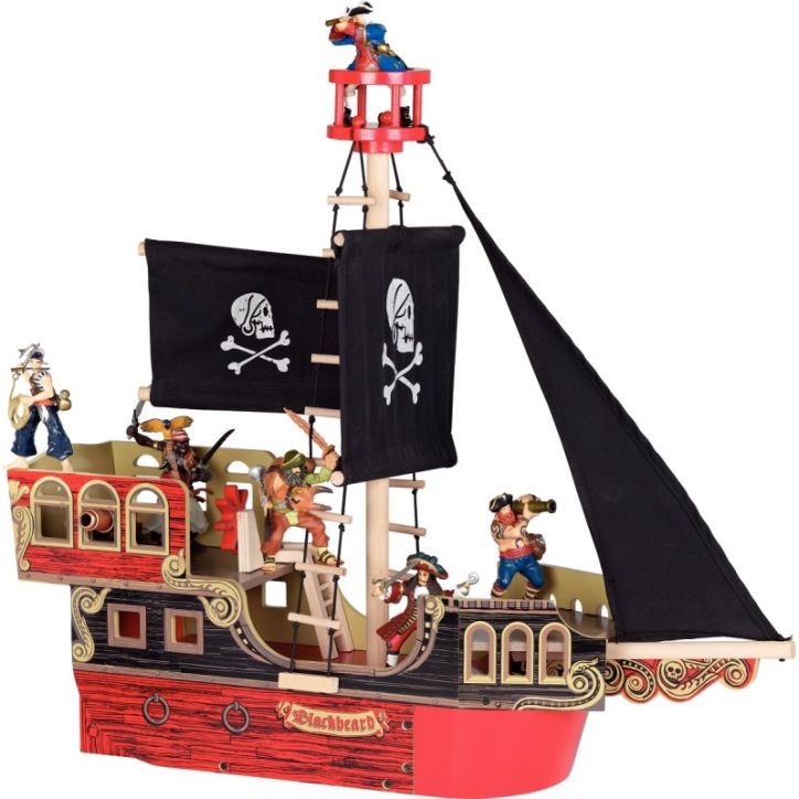Bateau des pirates en bois 60250 / MDS 25703 PAPO