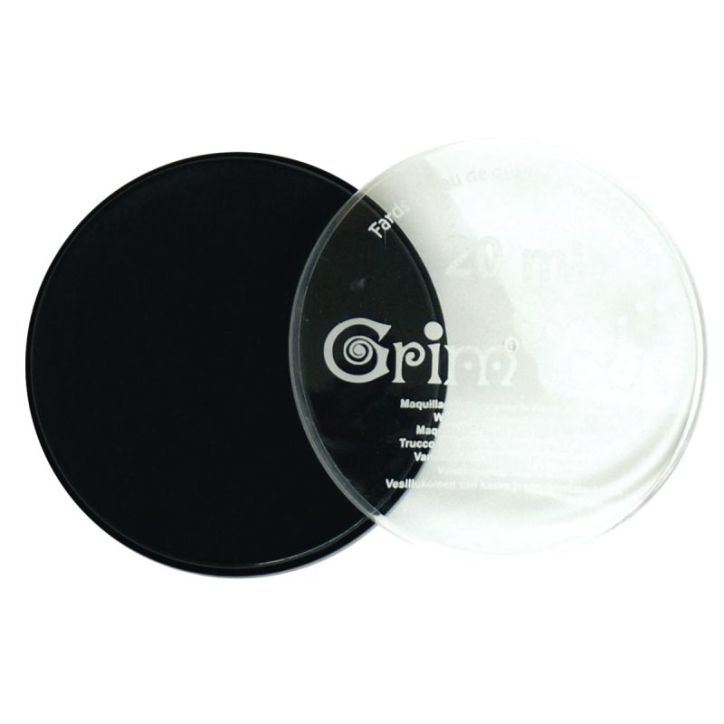 Galet de 20 ml de maquillage aquarellable GRIM'TOUT noir GT41193
